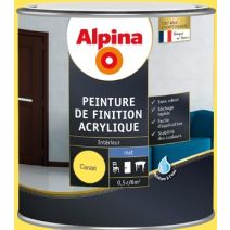 Peinture finition acrylique mat 0,5L canari